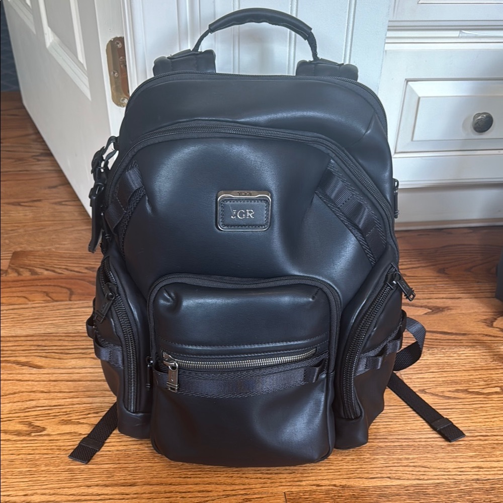 Tumi Alpha Bravo Leather Backpack